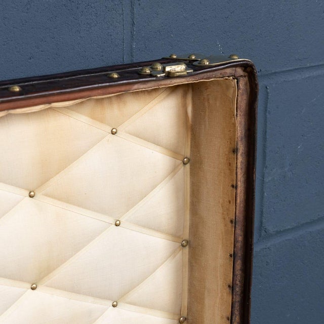 Antique French Trunk in Woven Monogram Canvas from Louis Vuitton, 1896 For Sale - Image 15 of 18