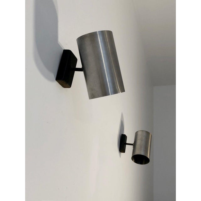 Metal Sconces attributed to R.J. Caillette for Parscot, France, 1950s, Set of 2 For Sale - Image 6 of 7