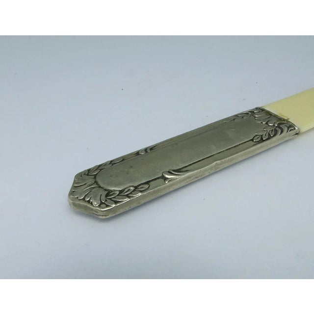 Art Nouveau Figurative Letters Knife, France, 1890s For Sale - Image 5 of 11