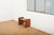 Brown Side Table in Veneered Plywood with Sand-Cast Glass Top, Metal Tube and Handles by Jacques Adnet, 1930s For Sale - Image 8 of 10