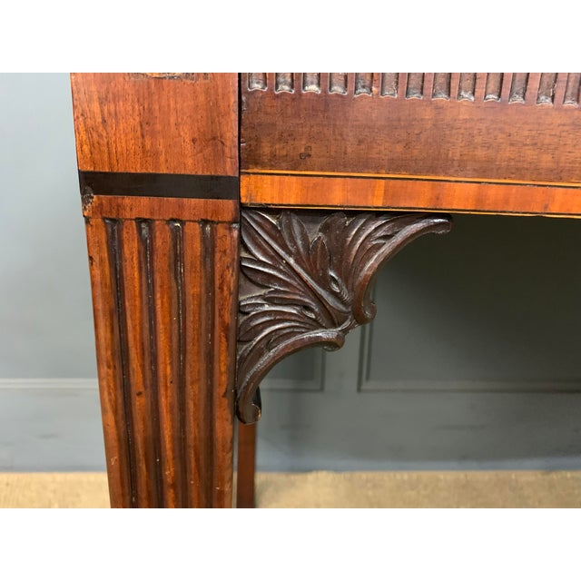 Brown George III Serpentine Mahogany Serving Table, 1790 For Sale - Image 8 of 18
