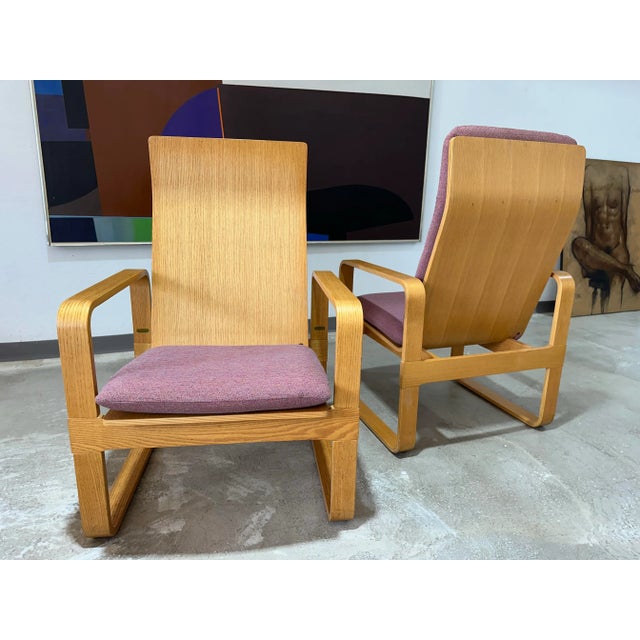 Wood 1980s Pair of Vintage Thonet Bentwood Lounge Chairs For Sale - Image 7 of 11