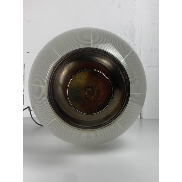 Midcentury Modern Teak and Holophane Sphere Globe Pendant by Sergio Mazza, 1960s For Sale - Image 11 of 18