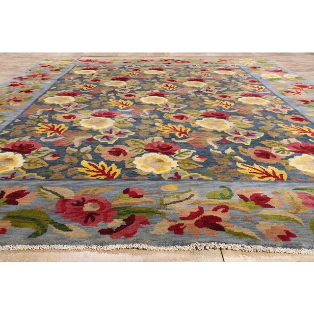 Vintage Tibetan Rug, 09'09 X 13'07 For Sale - Image 9 of 10