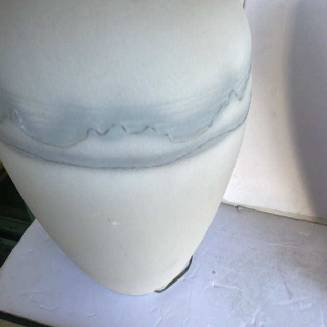 1980s Large Ceramic Lamps Signed Krum - a Pair For Sale - Image 10 of 12