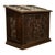 Antique French Medieval Gothic Carved Oak Chest Coffer 17th Century Panels 1679 For Sale - Image 10 of 16