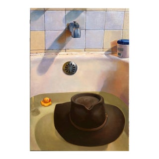 "You Can Leave Your Hat on" Contemporary Still Life Painting by Robert Durham For Sale