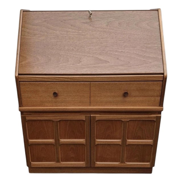 Vintage Writing Secretaire in Teak For Sale