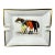 Vintage Hermes Paris Philippe Ledoux Equestrian Porcelain Ashtray For Sale
