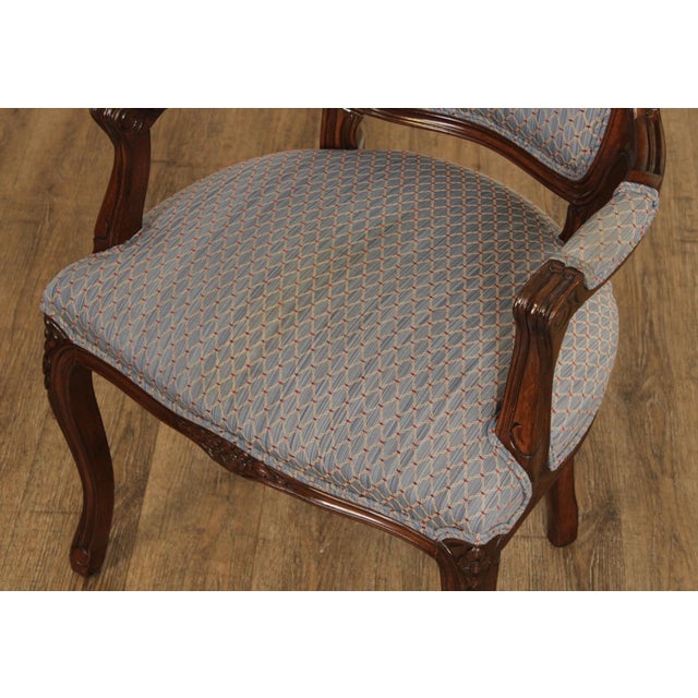 Late 20th Century French Louis XV Style Fauteuil Armchair For Sale - Image 5 of 12