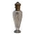 1800s Crystal, Repousse Brass, and Blue Rhinestone Perfume Bottle - For Sale