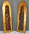 Large scale figural wood carvings by Jaru Decorative Originals, labels on the back. Good dimension in these fellas,...