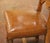 Set of 6 French Louis XIII Oak Ladder Back Dining Chairs With Leather Seats For Sale - Image 4 of 11