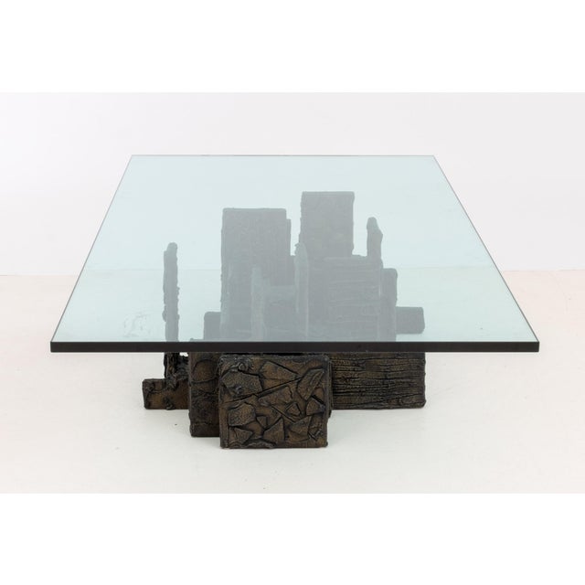 Paul Evans Skyline Bronze Resin Coffee Table, 1971 For Sale - Image 9 of 13