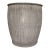 Vintage English Chevron Galvanized Dolly Tub Planter For Sale