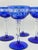 1980s 1980s Cobalt Cut-to-Clear Bohemian Stemware | Set of 4 Tasting / Cordial Glasses For Sale - Image 5 of 6