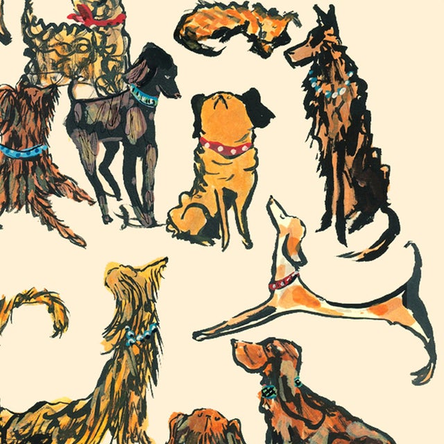 The City Hounds I Hand Tinted Contemporary Figurative Reproduction Print by Pauline De Roussy De Sales For Sale - Image 4 of 5