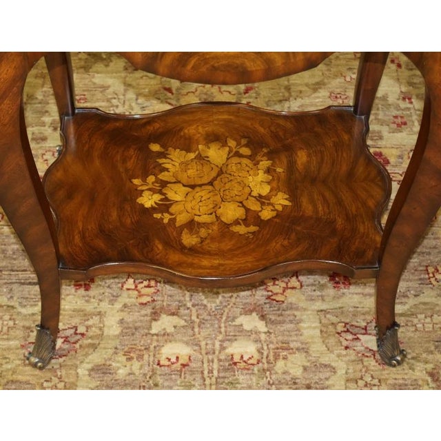 ​Maitland Smith Louis XV Style Mahogany Ormolu Mounted Cocktail End Table For Sale - Image 10 of 11