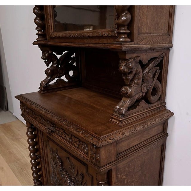 Narrow Cupboard in Oak For Sale - Image 12 of 18