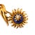 Late 20th Century Vintage Tiffany & Co. Schlumberger 18k Yellow Gold Lapis Lazuli Diamond Brooch For Sale - Image 5 of 8