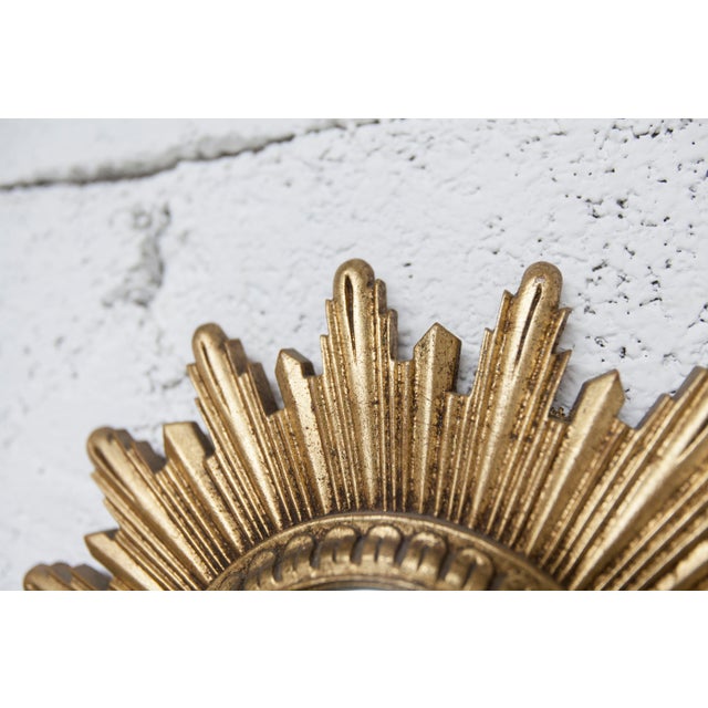 Vintage Convex Witchs Eye Sunburst Mirror, 1960s For Sale - Image 6 of 18