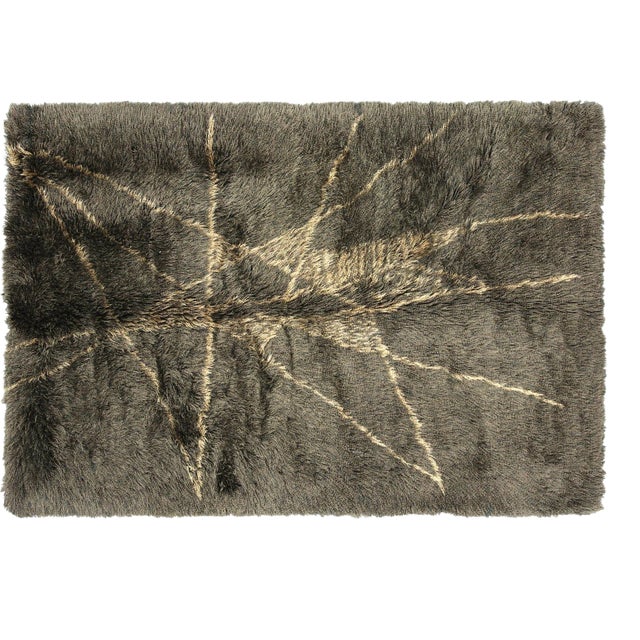Contemporary Turkish Shag Rug For Sale