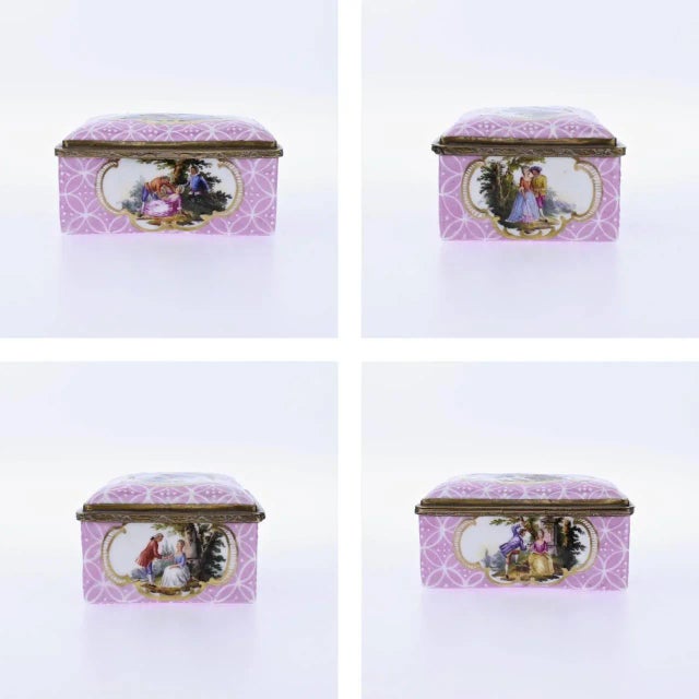 Antique South Staffordshire or Battersea Enamel Table Snuff Box, 18th Century For Sale - Image 9 of 11