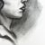 Vintage Charcoal Portrait Drawing of a Woman With Headband and Swept Curls For Sale - Image 10 of 11