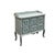 Baby Blue Distressed Pale Blue Curved Legs 6 Drawers Dresser Credenza Side Table For Sale - Image 8 of 16