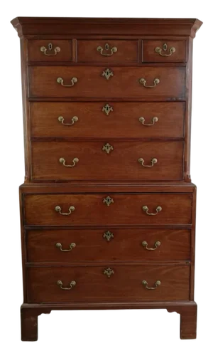 Antique George III Mahogany Tallboy, 1760