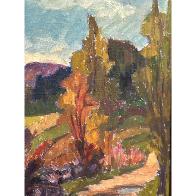 G. Grontzon, The Hillside Path, 1950s, Oil on Canvas, Framed For Sale - Image 6 of 18