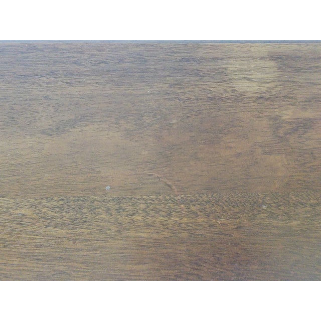 Early 20th Century American Colonial Revival Walnut Writing Desk With Turned Legs For Sale - Image 11 of 15