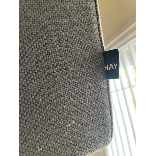 Hay Mags Low 3.5 Seat Sectional in Charcoal For Sale - Image 4 of 8