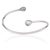 Not Yet Made - Made To Order Modernist Pear-Cut Aquamarine & Diamond Toi Et Moi Open Cuff Bangle, March Birthstone Gift For Sale - Image 5 of 12