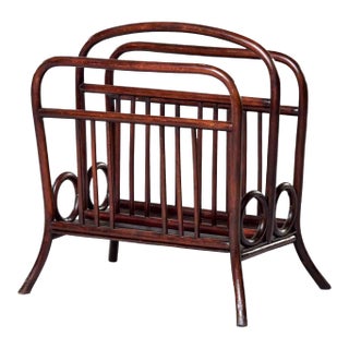 Thonet Model 33 Bentwood Magazine Rack For Sale