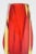 Glass Vintage Murano Alessandro Mandruzzato Faceted Red, Yellow Sommerso Glass Vase For Sale - Image 7 of 12