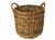 A well-made wicker basket with handles, circa mid to late-20th century. This wicker basket can be used as a plant...