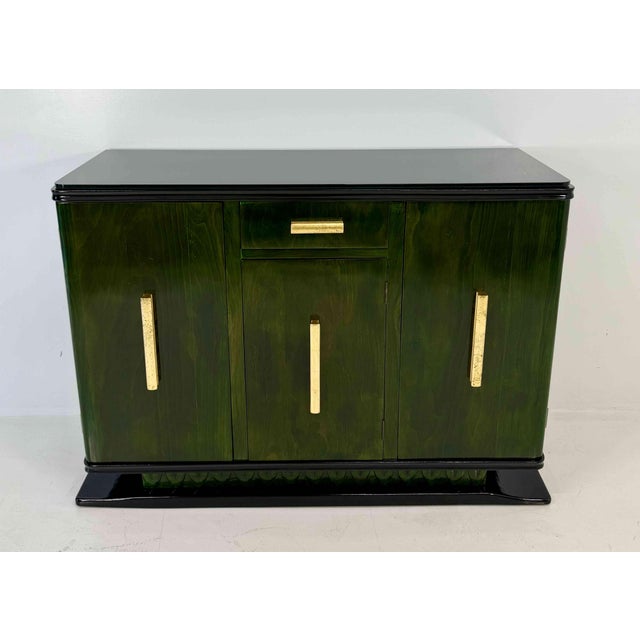 Elegant Italian Art Deco Sideboard from the 1930s, attributed to Valabrega, distinguished by a refined decorative language...