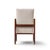 Kofod Larsen for Selig Megiddo Queen of Sheba Mid Century African Wenge Wood and Brass Chair For Sale In Chicago - Image 6 of 9