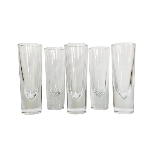Mid-Century Modern 1980s Carlo Moretti Bullet Highball Glasses, Set of 5 For Sale - Image 3 of 6