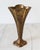 Metal Vintage Brass Fluted Trumpet Vase For Sale - Image 7 of 9