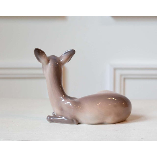 Mid 20th Century Porcelain Deer by Dahl Jensen, Denmark For Sale - Image 4 of 8