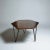Iron and rosewood coffee table designed by Gio Ponti for Isa Bergamo