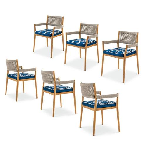 Outdoor chairs designed by Rodolfo Dordoni in 2020. Manufactured by Cassina in Italy. The Dine Out collection of furniture...