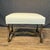 French Antique French Os De Mouton Walnut Bench 19th Century With New Upholstery For Sale - Image 3 of 6