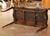 Mid-Century Louis XV Floral Marquetry Mahogany Writing Table With Brass Accents For Sale - Image 13 of 13
