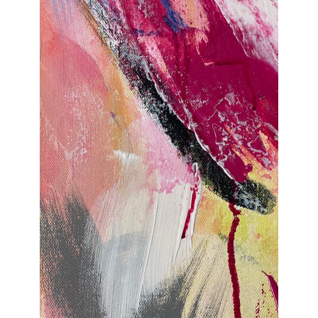 Abstract Large Abstract Modern Painting on Canvas For Sale - Image 3 of 12