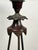 Vintage Verdigris Bronze Neoclassical Style Glass End Table For Sale - Image 4 of 8