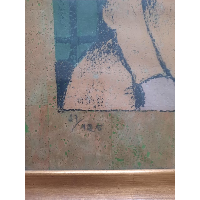 Domenico Cantatore, Accanto a te, Polymaterial Silkscreen, 1950s For Sale - Image 7 of 18