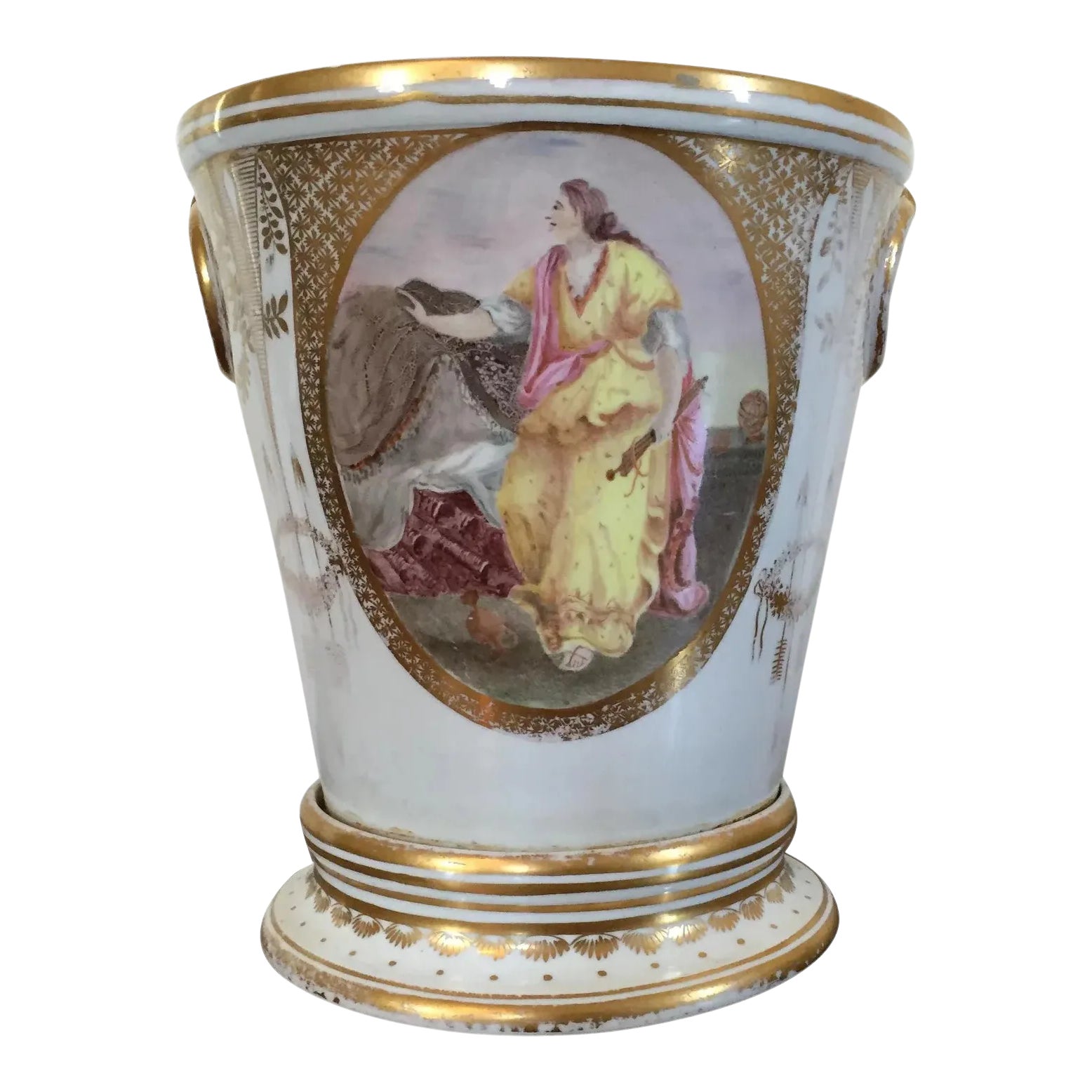 英国COALPORT　C&S 1800s English Coalport Porcelain Planter | Chairish